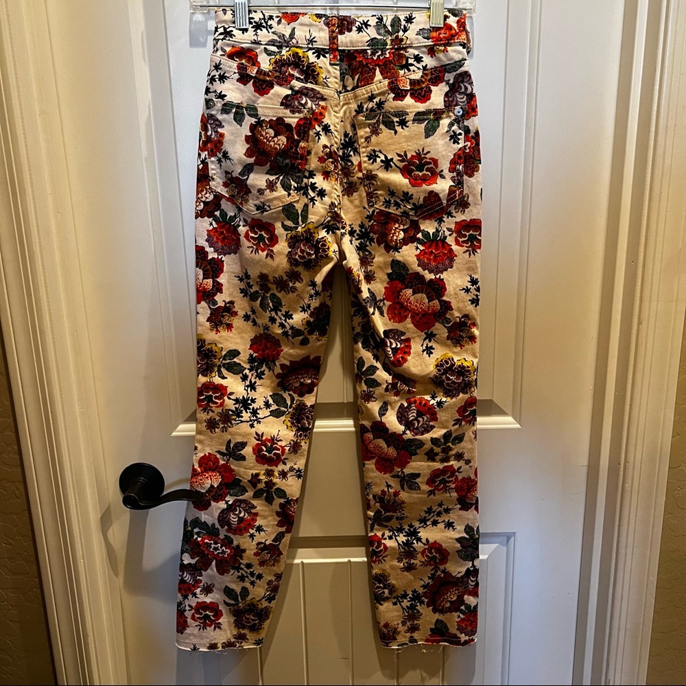 Anthropology, Pilcro The Cigarette Slim Straight Jeans Floral - Picture 12 of 16
